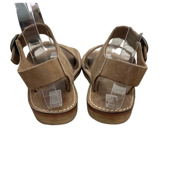 Duckfeet Løkken Sandal Brown Leather Open Toe Buckle Size 36 US 6 - Picture 3 of 7